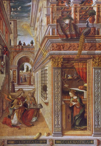 The Annunciation with St. Emidius by Carlo Crivelli